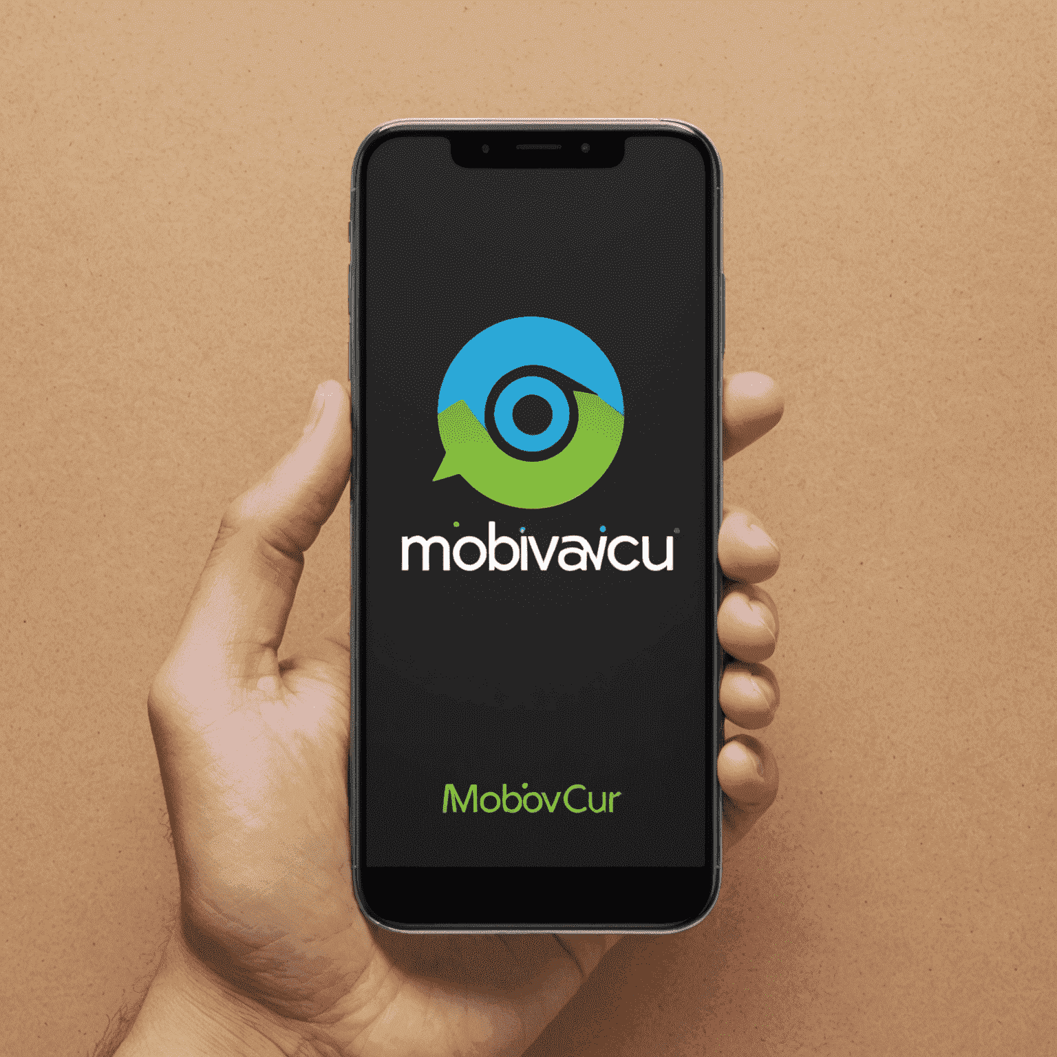 شعار mobivacu_com يعرض رمزًا لحلول الاتصالات المتنقلة