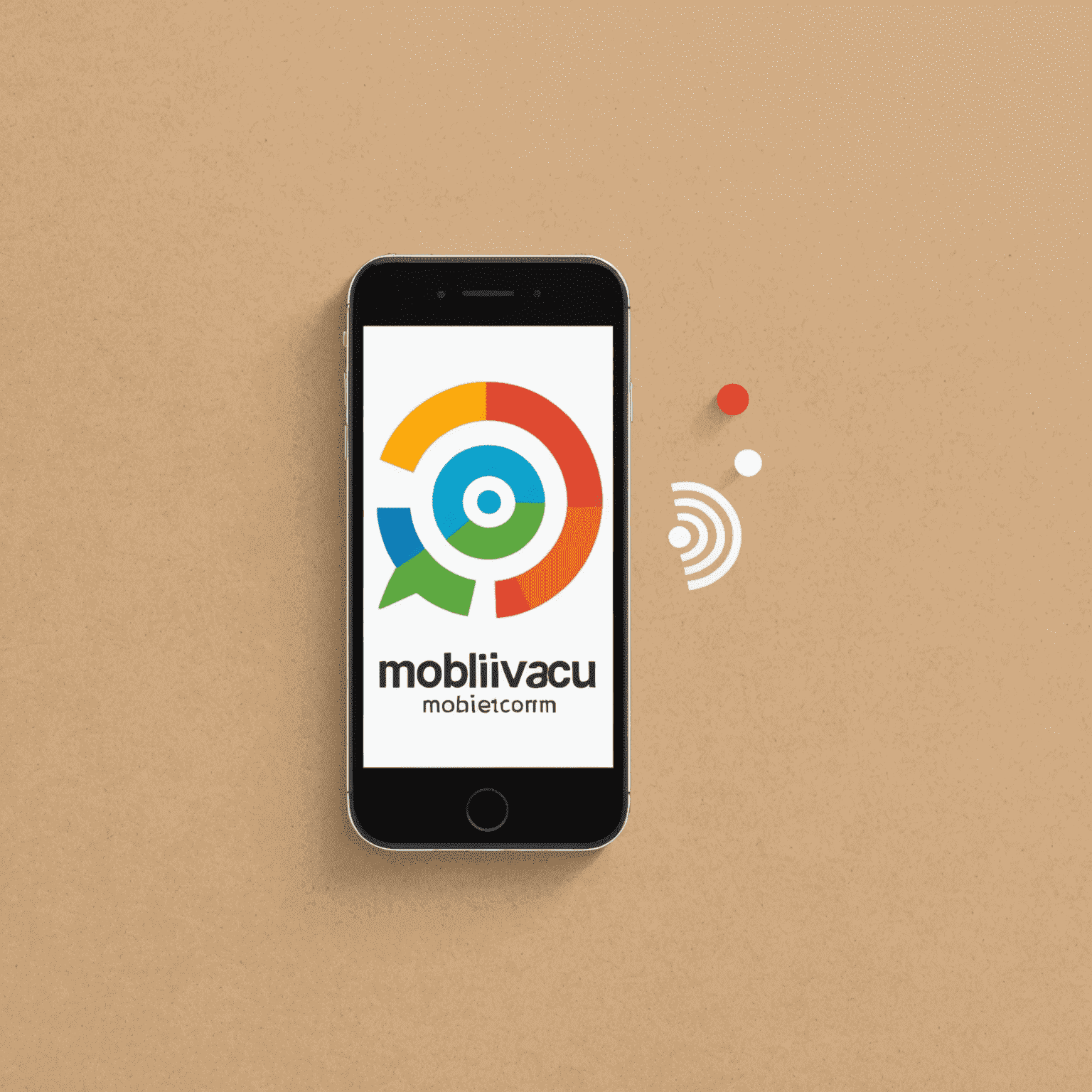 شعار mobivacu_com يعرض رمزًا لحلول الاتصالات المتنقلة
